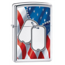 Зажигалка Zippo Flag & Dog Tags 28291 Зажигалка Zippo Flag & Dog Tags 28291