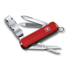 Швейцарский нож складной Victorinox Nail Clip Wood 580 0.6463 красный