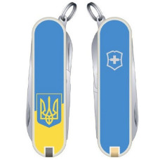 Швейцарский нож складной Victorinox Classic SD Ukraine 0.6223.7R3 желто-голубой