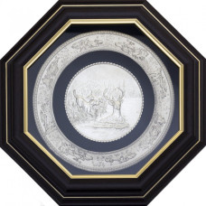 Панно "Охота на оленя с собаками"