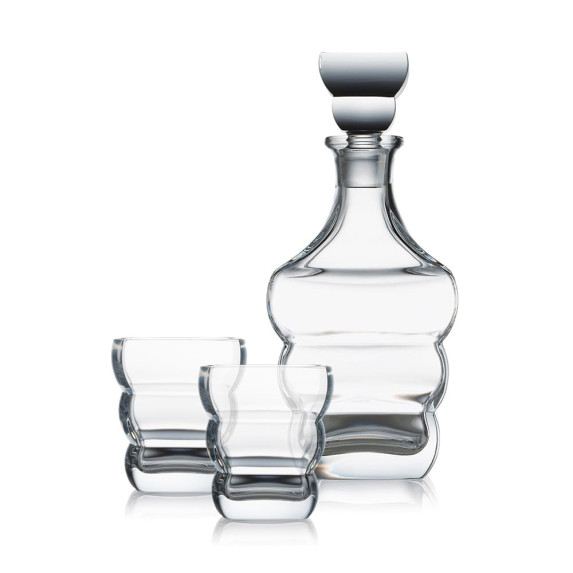 Хрустальный набор стаканов с графином "Adria"