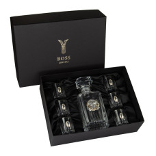 Набор рюмок с графином водочный "ДИРЕКТОРСКИЙ" платина, серебро, золото