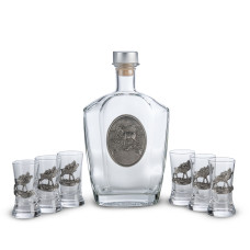 Набор рюмок с графином "Олень" Набор рюмок с графином "Олень"