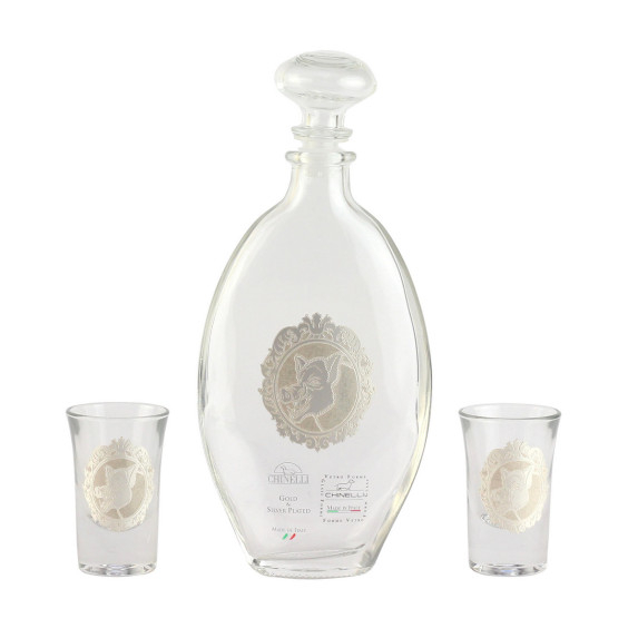 Набор рюмок для водки с графином "Кабан"