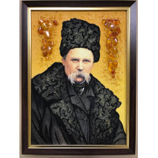 Картина из янтаря "Тарас Шевченко" 20x30