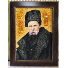 Картина из янтаря "Т.Г. Шевченко" 20x30