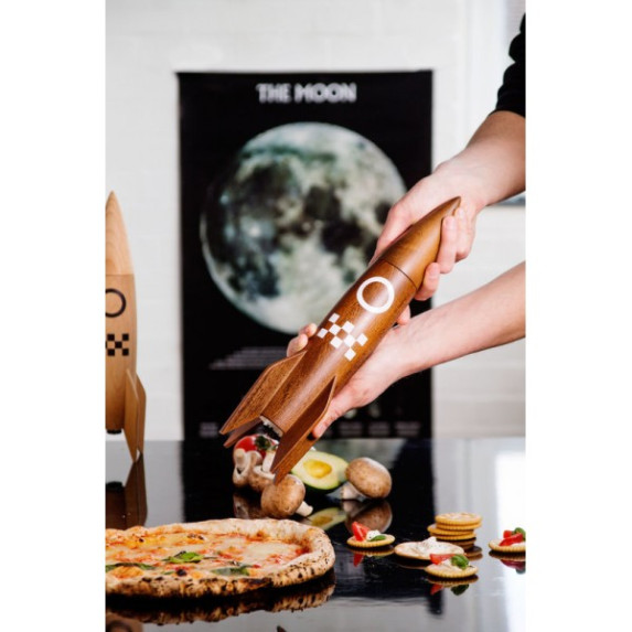 Мельница для соли и перца "Ракета" темная