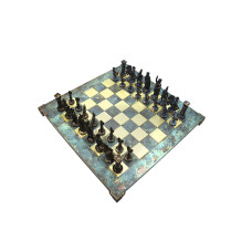 Шахматы Manopoulos Греко-римские бирюзовые