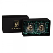 Набор 2 бокалов для виски "Разведка ВСУ" Boss Crystal Набор 2 бокалов для виски "Разведка ВСУ" Boss Crystal