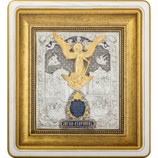 Икона "Святой Ангел Хранитель" в белой раме Икона "Святой Ангел Хранитель" в белой раме