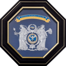 Панно "Военная разведка Украины" посеребренное