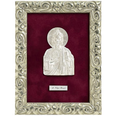 Икона "Юда Тадей" посеребренная керамическая Икона "Юда Тадей" посеребренная керамическая