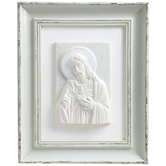 Икона "Открытое сердце Иисуса" керамическая