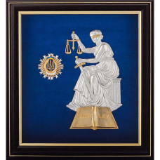 Коллаж "Фемида" подарочный в позолоте Коллаж "Фемида" подарочный в позолоте