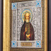 Икона "Святой Сергий Радонежский" посеребренная Икона "Святой Сергий Радонежский" посеребренная
