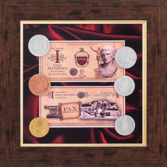 Коллаж "Деньги Рима"