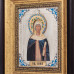 Икона "Святая равноапостольная Нина" посеребренная