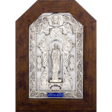 Икона "Святой Андрей" именная из серебра Икона "Святой Андрей" именная из серебра