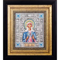 Икона "Святая Лидия" посеребренная