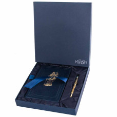 Ежедневник кожаный "Фемида" с ручкой подарочный