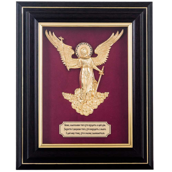 Ключница "Ангел Хранитель" настенная в позолоте 6 ключей