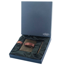 Набор ежедневник с ручкой подарочный Набор ежедневник с ручкой подарочный