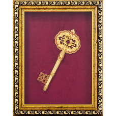 Плакетка Ключ в позолоте Плакетка Ключ в позолоте