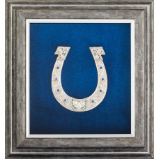 Панно "Подкова" посеребренная в раме Панно "Подкова" посеребренная в раме