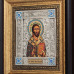 Икона Святой Лукиан Бельгийский посеребренная