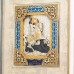 Ікона Святий Георгій Побідоносець посріблена в білій рамі