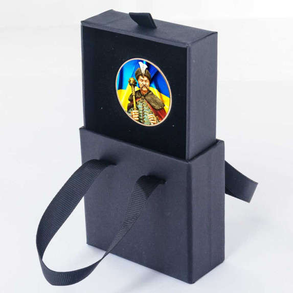 Памятный жетон "Богдан Хмельницкий" в подарочном футляре