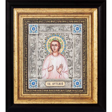 Икона «Святой Артемий» в серебре Икона «Святой Артемий» в серебре