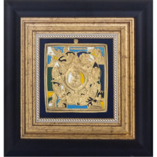 Серебряная икона "Неопалимая Купина"