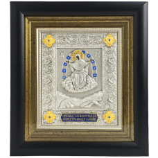 Серебряная икона "Богоматерь Спорительница хлебов"