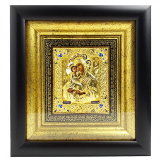 Серебряная икона "Пресвятая Богоматерь Почаевская" Серебряная икона "Пресвятая Богоматерь Почаевская"