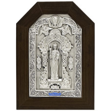 Серебряная икона "Мученица Варвара"