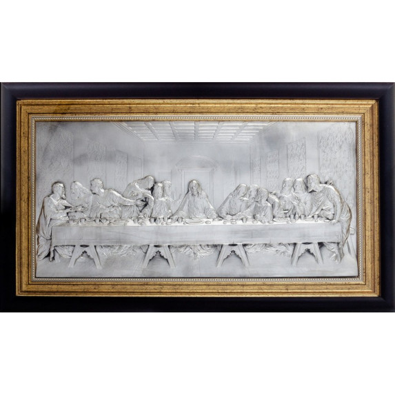 Серебряная икона "Тайная вечеря"