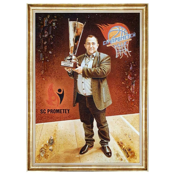 Портрет из янтаря под заказ 30x40