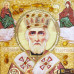 Икона из янтаря "Святитель Николай Чудотворец" 15x20