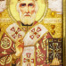 Икона из янтаря "Святитель Николай Чудотворец" 15x20