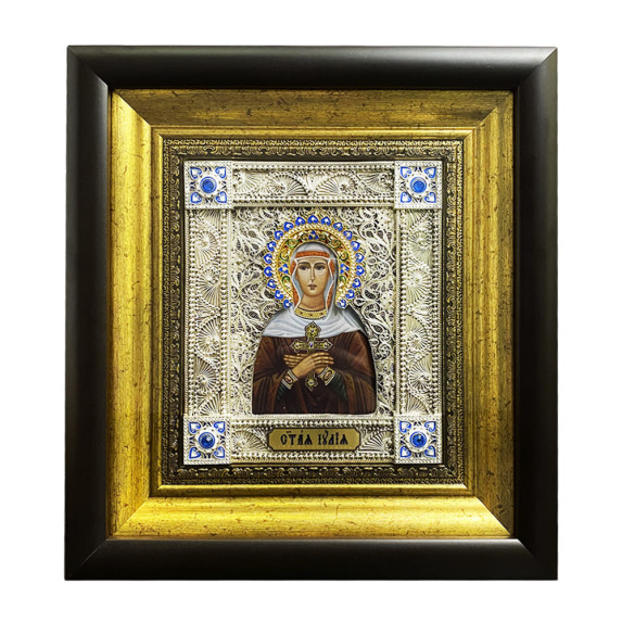Икона "Юлия (Иулия)" серебряная