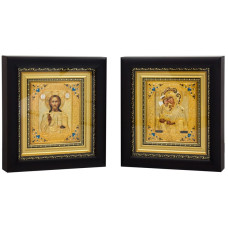 Икона "Спаситель и Богородица" Венчальная пара