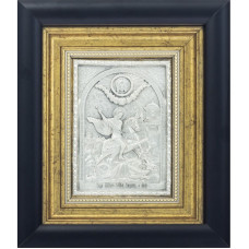 Серебряная икона "Святой Георгий Змееборец" Серебряная икона "Святой Георгий Змееборец"