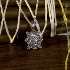 Серебряная ладанка Богородица Почаевская ПСЧ-009/2 Серебряная ладанка Богородица Почаевская ПСЧ-009/2