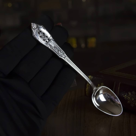Серебряная ложка чайная "Роза" 5762 Серебряная ложка чайная "Роза" 5762