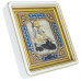 Серебряная икона с эмалями "Святой Георгий Победоносец"