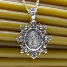 Серебряная ладанка "Владимирская икона Пресвятой Богородицы" ПСЧ-013 Серебряная ладанка "Владимирская икона Пресвятой Богородицы" ПСЧ-013