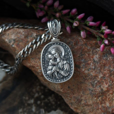 Серебряная ладанка "Взыскание погибших и блаженная Матрона" ПСЧ-021 Серебряная ладанка "Взыскание погибших и блаженная Матрона" ПСЧ-021