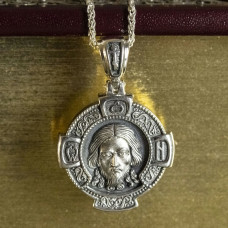 Серебряная ладанка "Спас Нерукотворний" ПСЧ-023 Серебряная ладанка "Спас Нерукотворний" ПСЧ-023