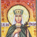 Икона из янтаря "Святая мученица Алла Готфская" 60x80